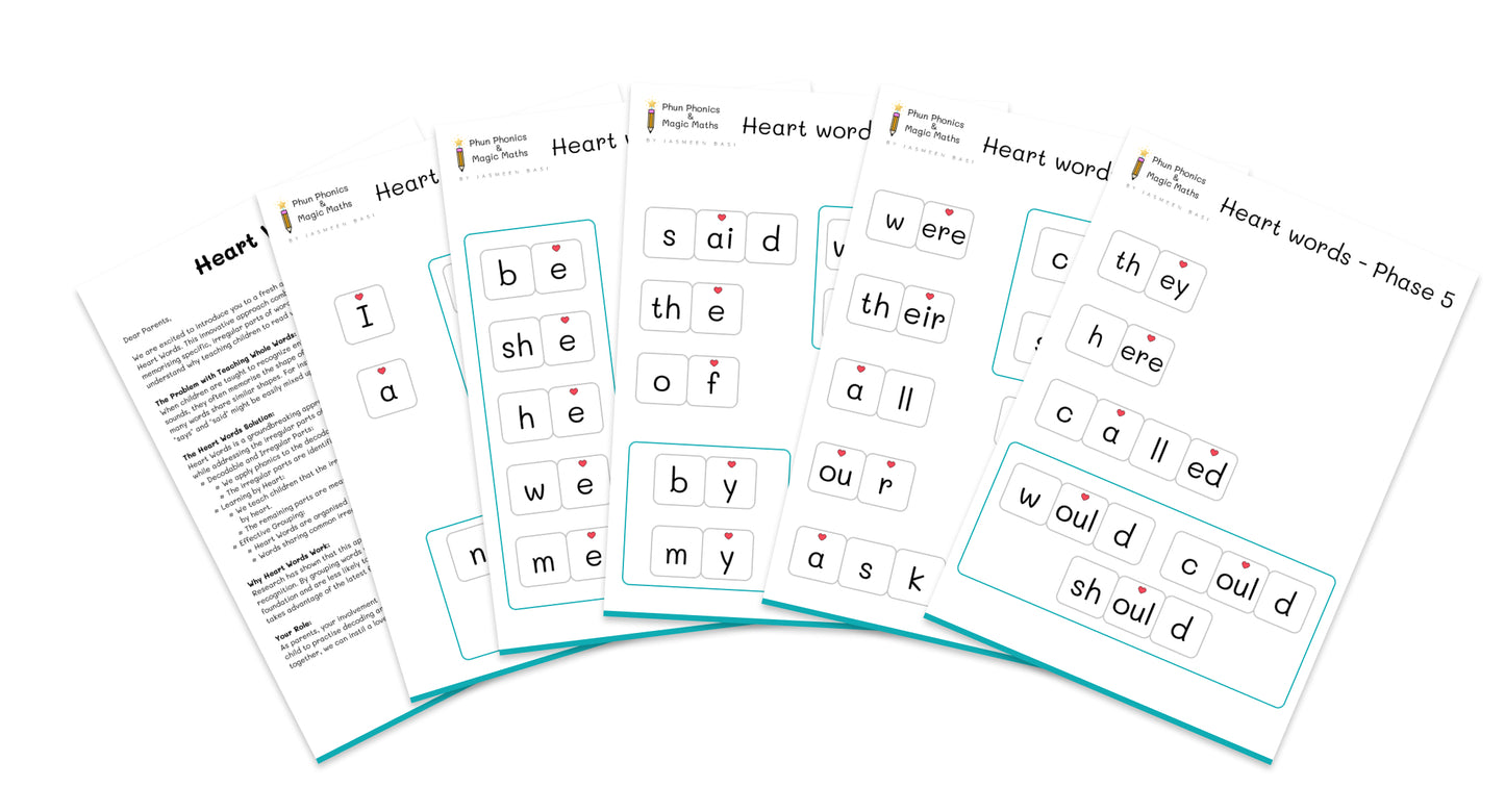 💕 Heart Word Activities 💕 COMPLETE COLLECTION - Digital Download Only